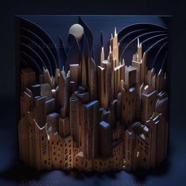 3D model night city (STL)